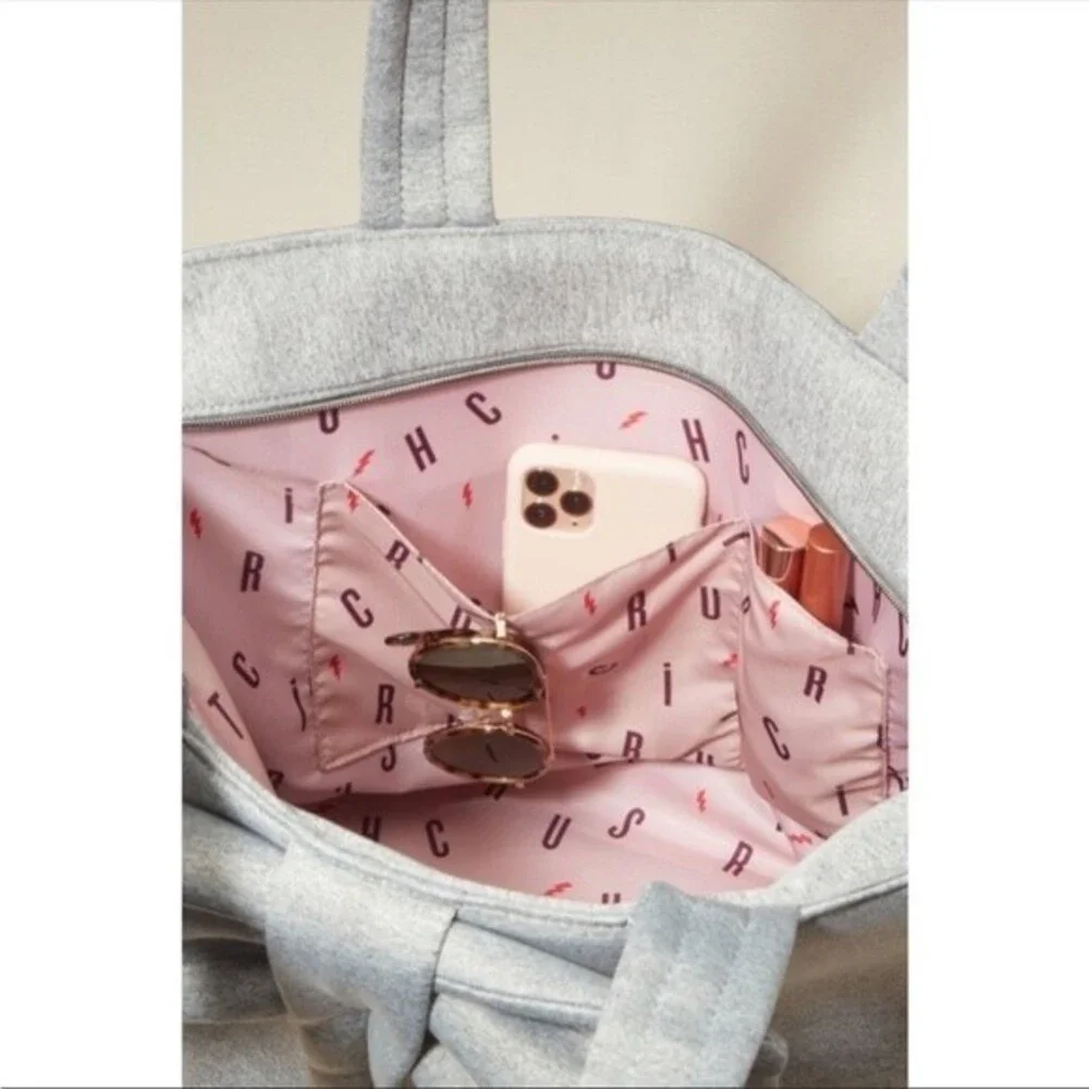 Stella & Dot Crush It Bow Tote - Grey NWOT